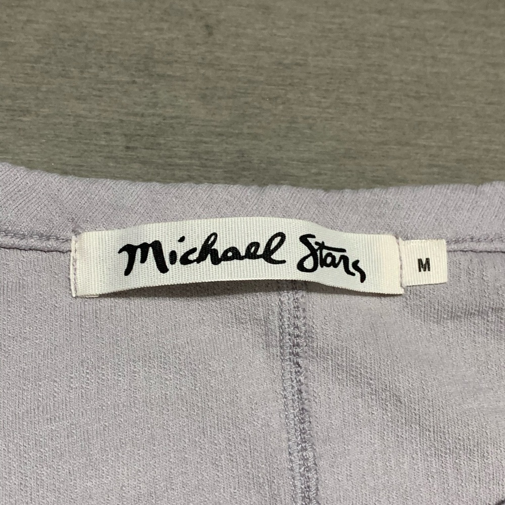 Michael Stars French Terry Sweatshirt with Mesh - Taupe - Medium - Picture 2 of 4